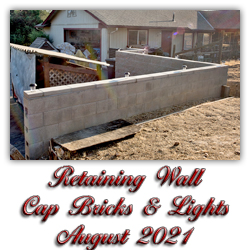 Retaining Wall Cap Bricks