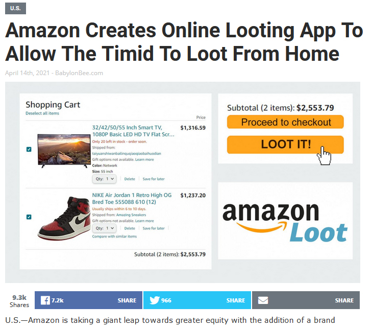 Amazon Looting App
