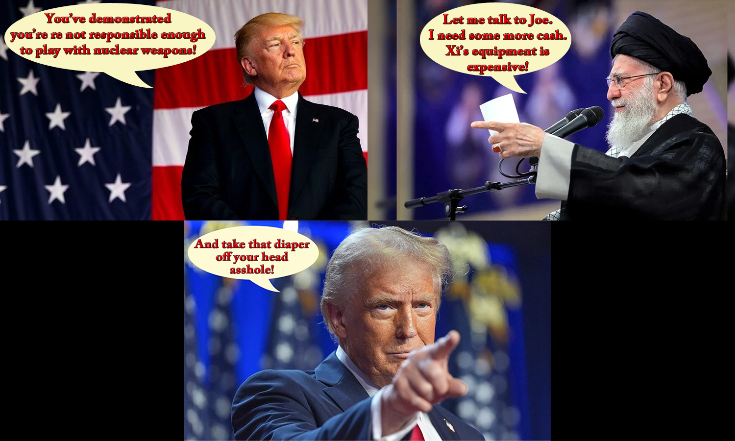 Trump to Khamenei